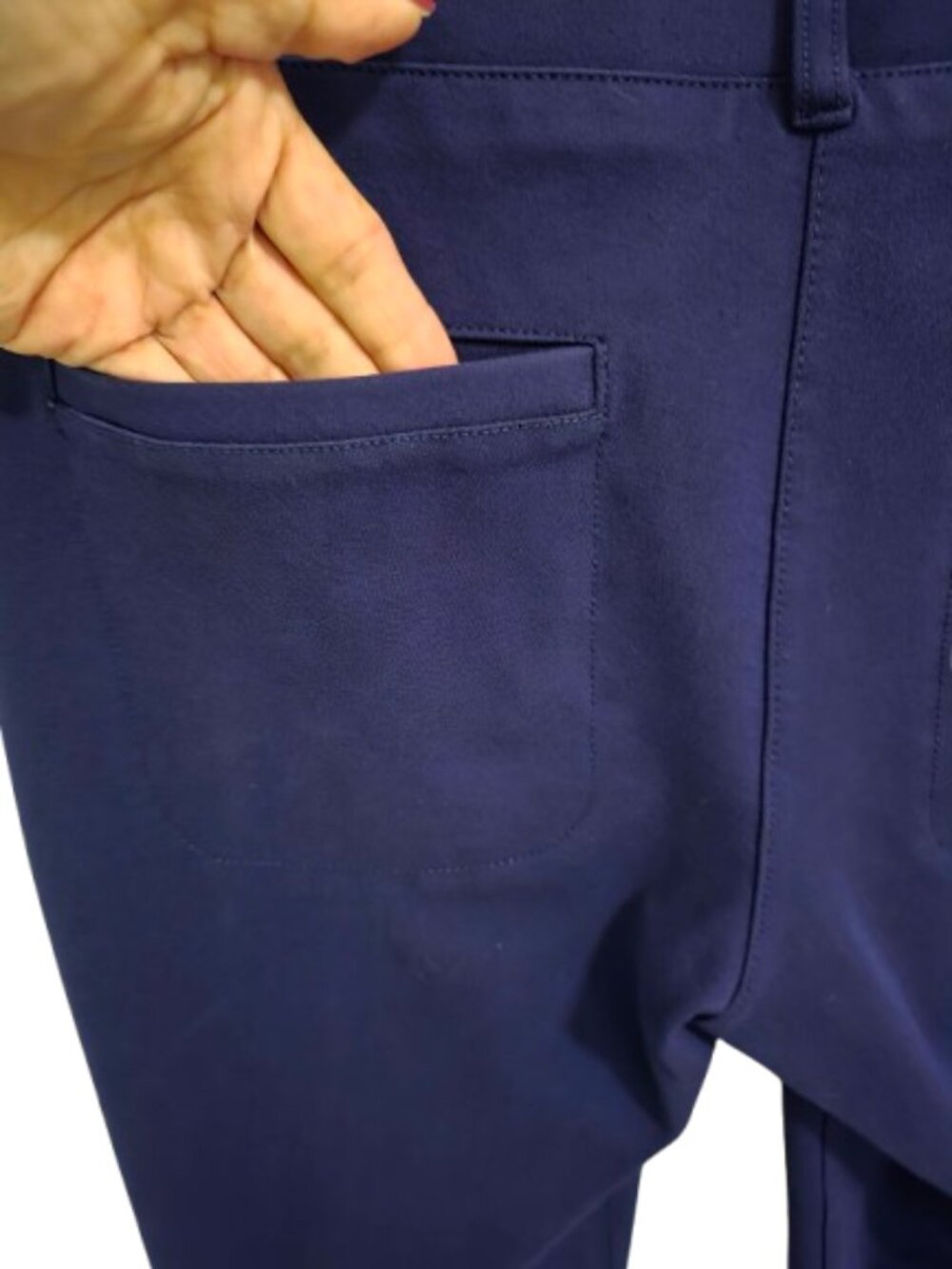 Betabrand Dress Pant Yoga Pants M Purple Ponte Straight Leg Workwear - Picture 8 of 9